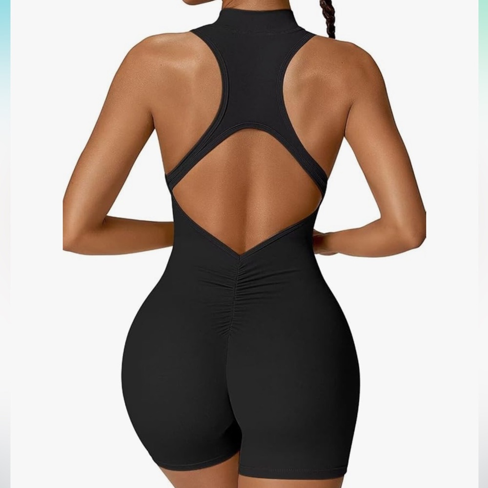 Black Activewear Romper - Brand New - XS - Picture 3 of 8